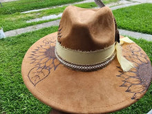 Load image into Gallery viewer, Hand Burned Fedora Hat
