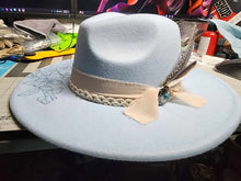 Load image into Gallery viewer, Hand Burned Fedora Hat
