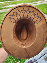 Load image into Gallery viewer, Hand Burned Fedora Hat
