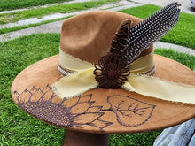 Load image into Gallery viewer, Hand Burned Fedora Hat
