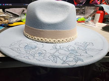 Load image into Gallery viewer, Hand Burned Fedora Hat
