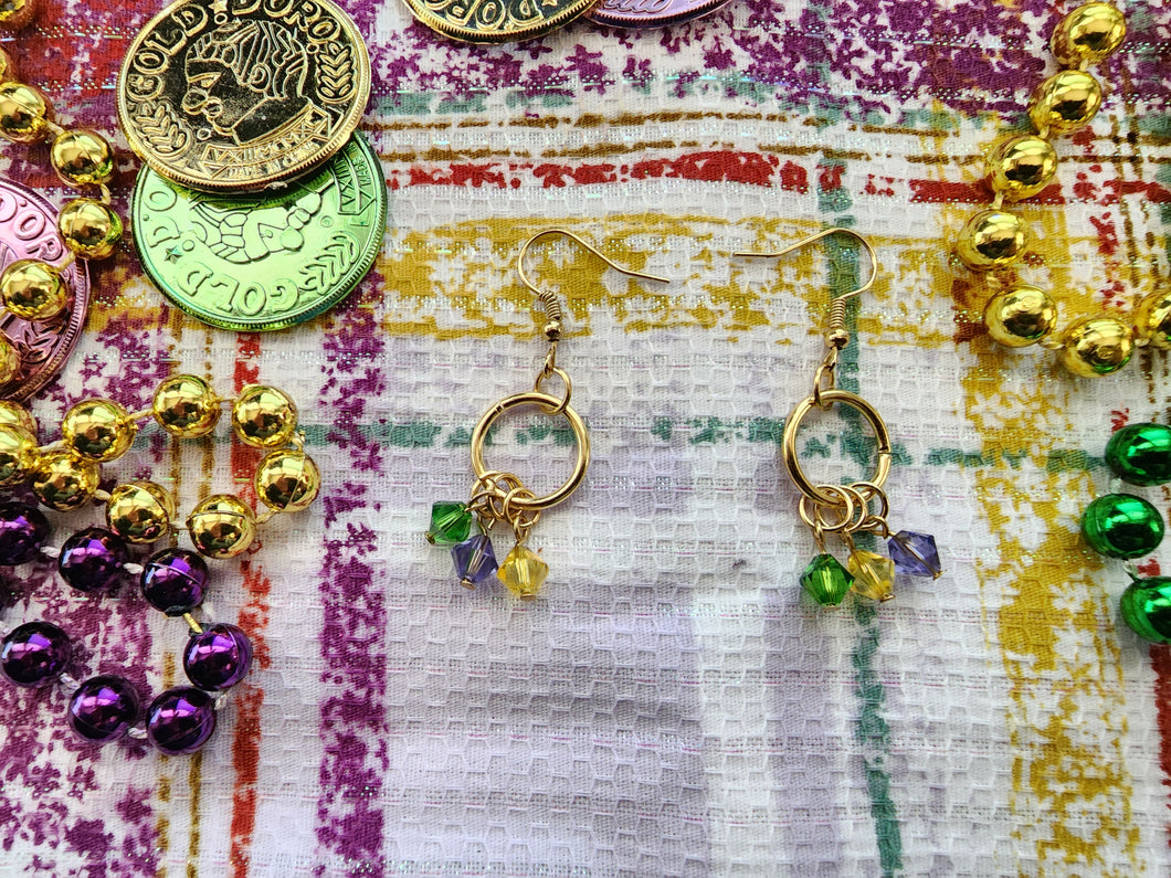 Mardi Gras Dangle Crystals